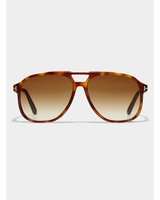 Tom Ford Brown Raoul Aviator Sunglasses for men