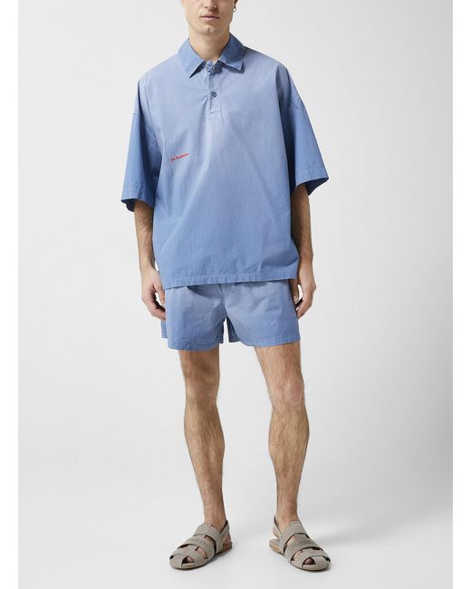 J.W. Anderson Blue Soft Shading Cotton Short Unisex