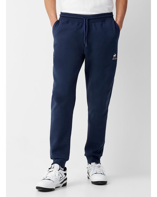 Le Coq Sportif Blue Structured Jersey joggers for men