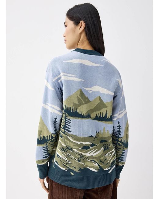 Twik Gray Landscape Jacquard Sweater