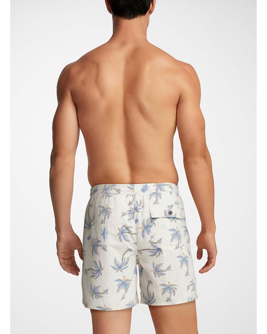 Katin Blue Palm Tree And Pineapple Swim Trunk for men
