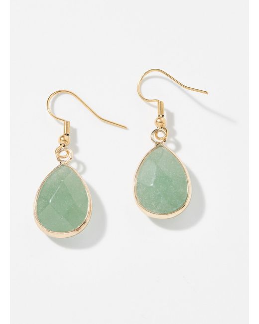 Simon's Blue Translucent Stone Earrings