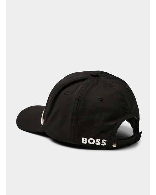 Boss Black Soft Striped Detail Cap for men