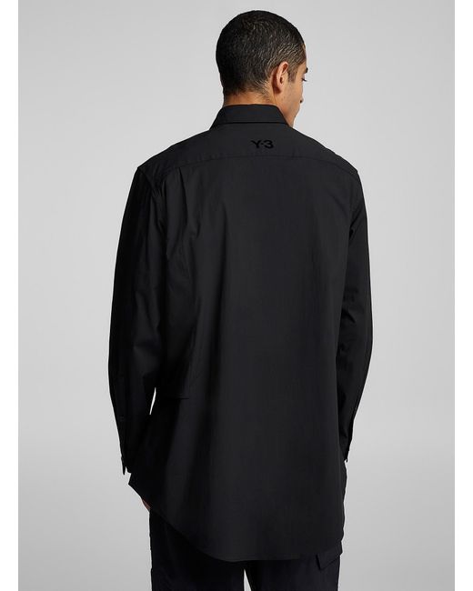 Y-3 Superimposed Pocket Utilitarian Shirt (men, Black, Large) for men