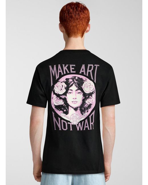 Obey Black Make Art T for men