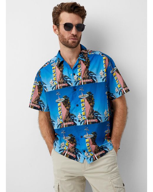 BOSS by HUGO BOSS Lapis Camp Shirt in 