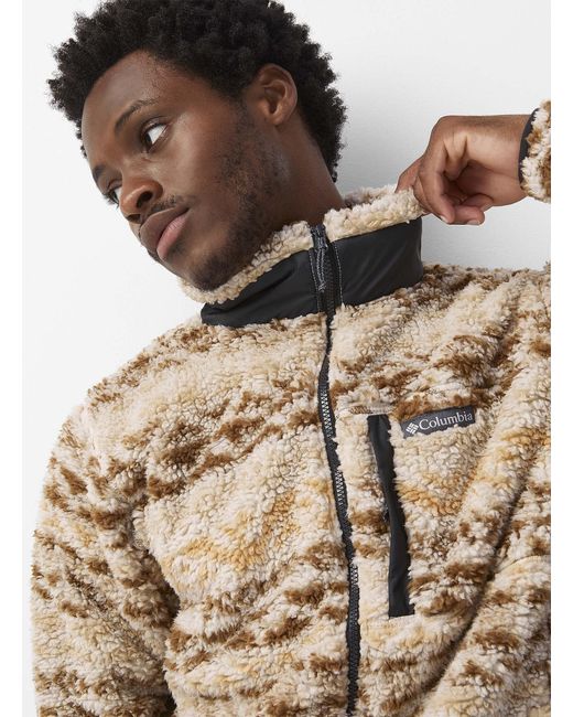Columbia Winter Pass Plush Polar Fleece Jacket in Natural for Men Lyst