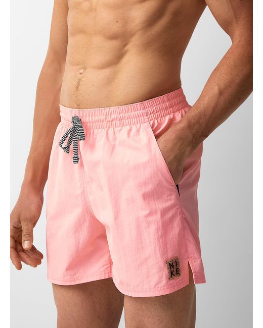 Nike Synthetic Crackled Solid Swim Trunk in Dusky Pink (Pink) for Men | Lyst