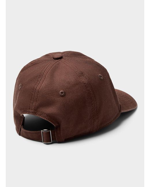 Simon's Brown Solid Baseball Cap