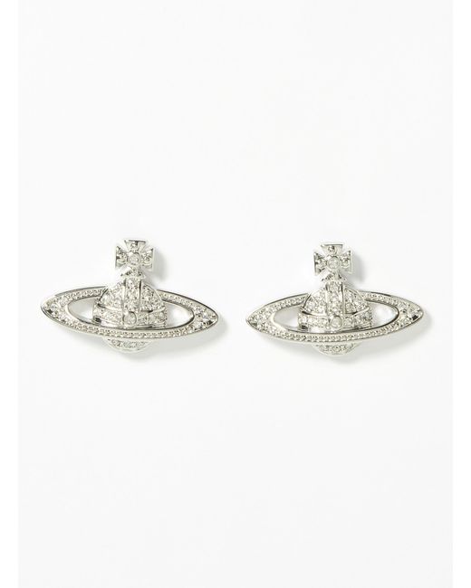 Mini bas relief shop earrings silver