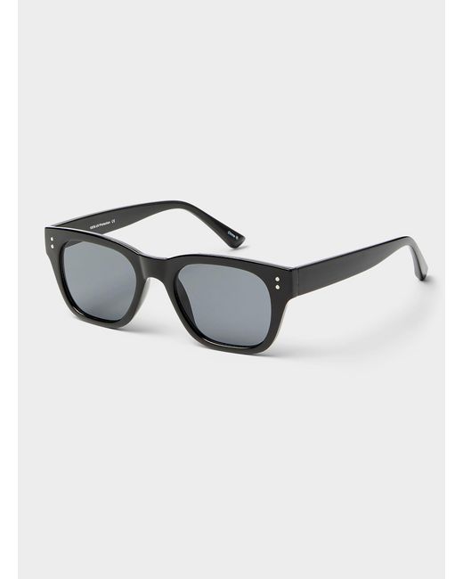 Simon's Black Nadine Square Sunglasses