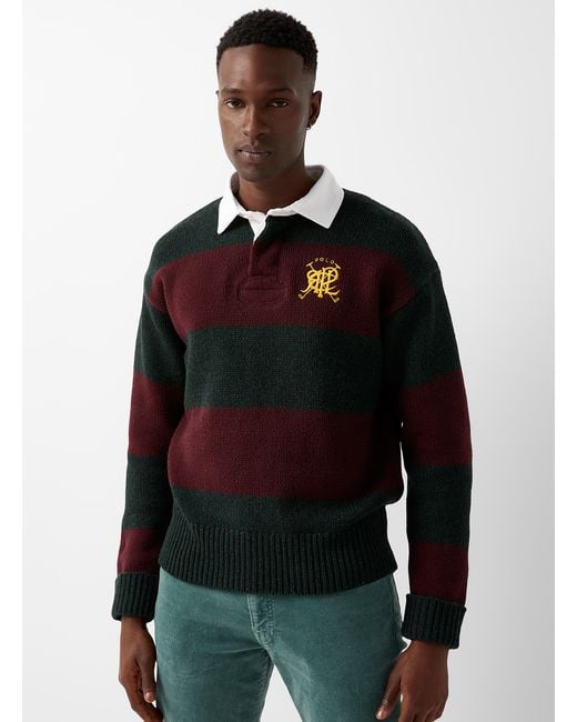 Polo Ralph Lauren Multicolor Wool Knit Rugby Polo for men