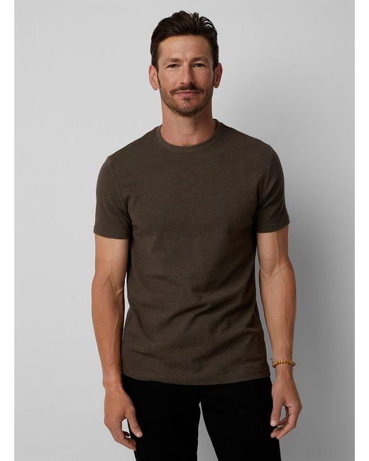 Point Zero Brown Ottoman Jersey T for men