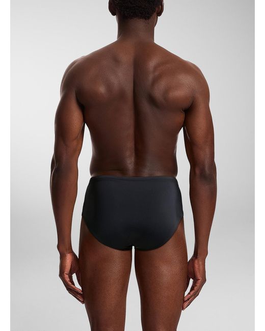 Rick Owens Blue X Champion Accent Drawstrings Swim Briefs for men