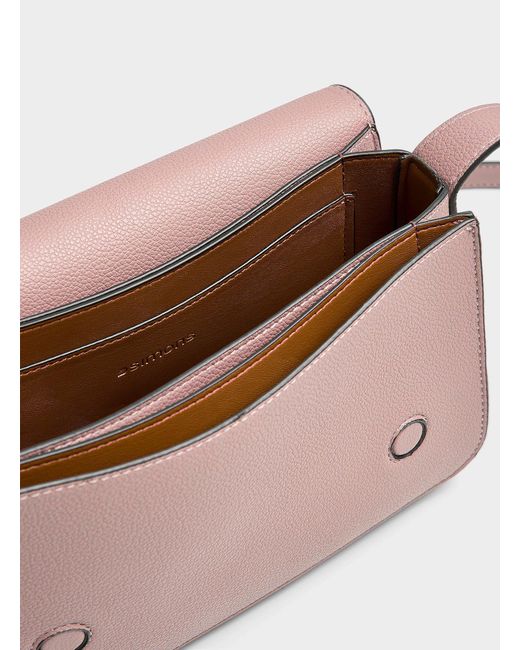 Simon's Pink Structured Crossbody Bag