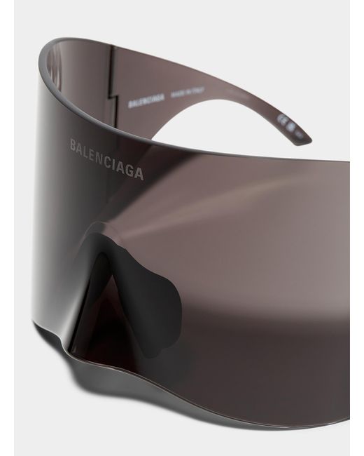 Balenciaga Black Xxl Mask Sunglasses for men