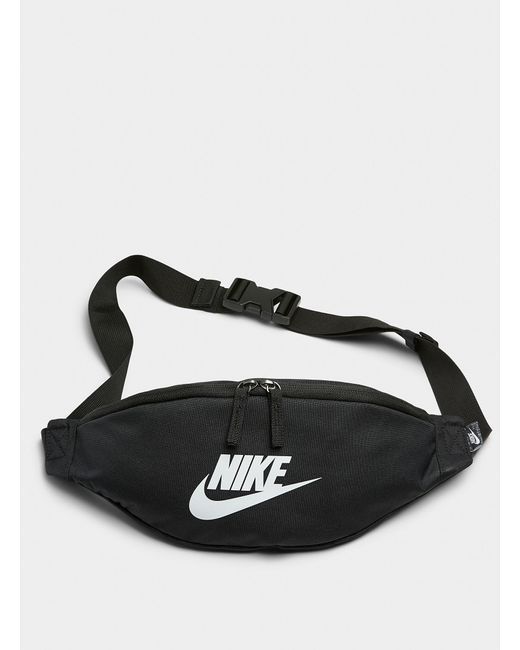 Nike Black Heritage Belt Bag for men