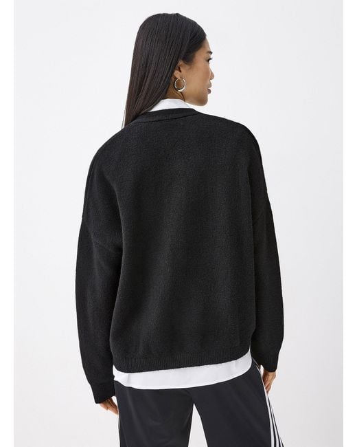 Twik Black Small Metallic Buttons Cardigan