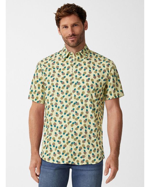 Jack & Jones Green Exotic Pattern Shirt for men