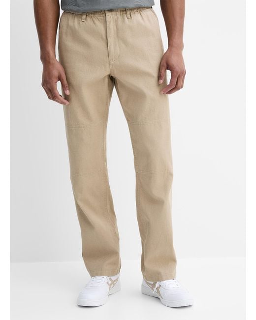 Frank And Oak Brown Joey Utility Pant Straight Fit for men