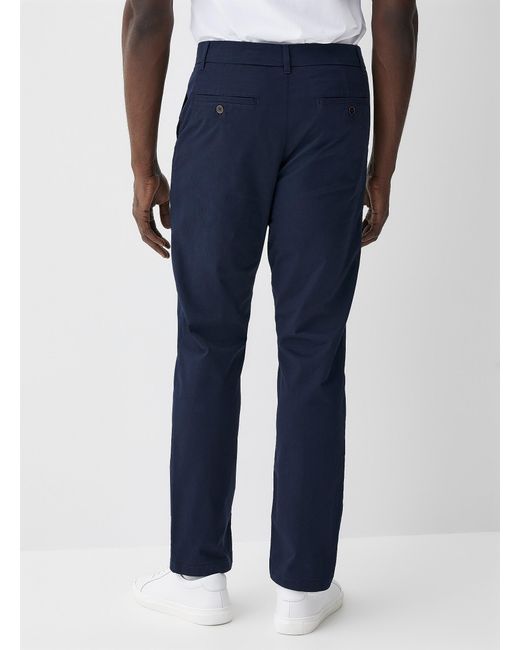 Le 31 Blue Stretch Chinos London Fit for men