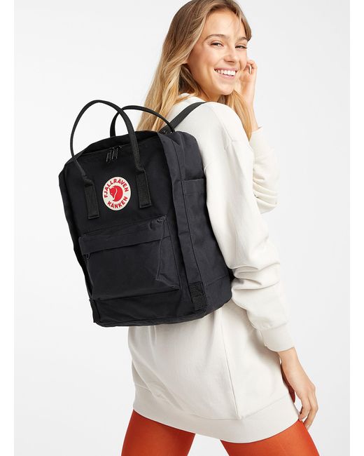 fjallraven black backpack