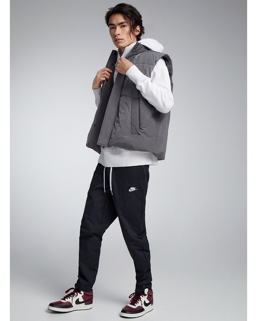Nike Gray Sportswear Club Woven Pant Tapered Fit for men