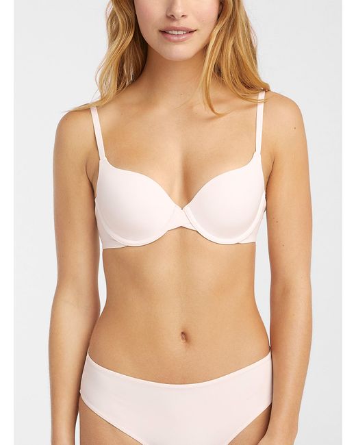 Miiyu Hydra Basic Plunge Bra In Dusky Pink Pink Lyst Canada