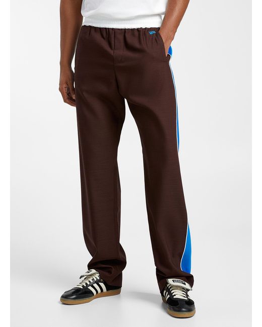 Wales Bonner Blue Wool Graphic Track Pant for men