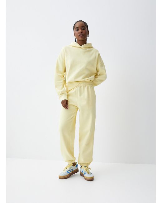 Twik Metallic Solid Oversized Soft Fleece joggers