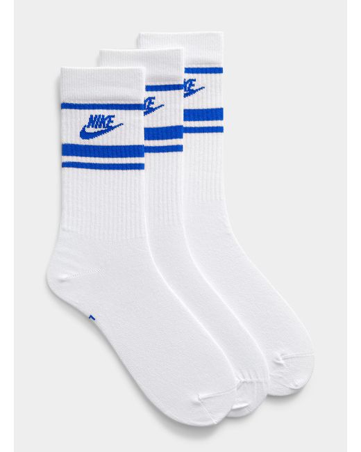 Nike White Retro Athletic Socks 3 for men
