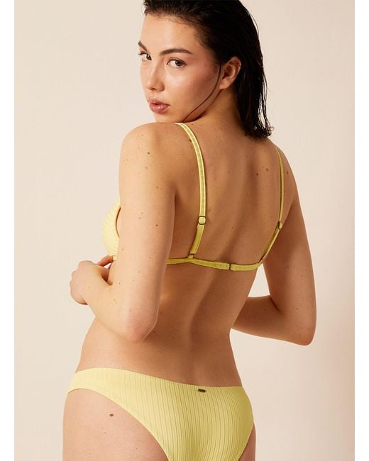 Rip Curl Natural Frosted Lemon Ribbed Bralette