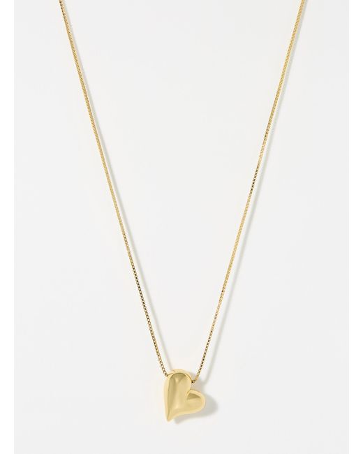 Jenny Bird White Domed Heart Fine Chain