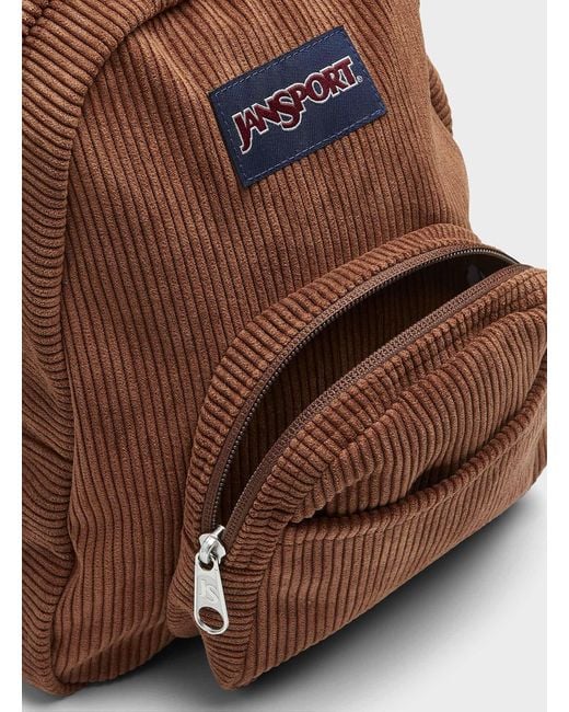 Jansport Half Pint Small Corduroy Backpack in Brown | Lyst