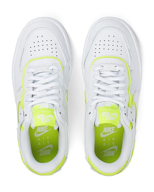 Nike Air Force 1 Shadow Neon Accent Sneakers Women in Green | Lyst