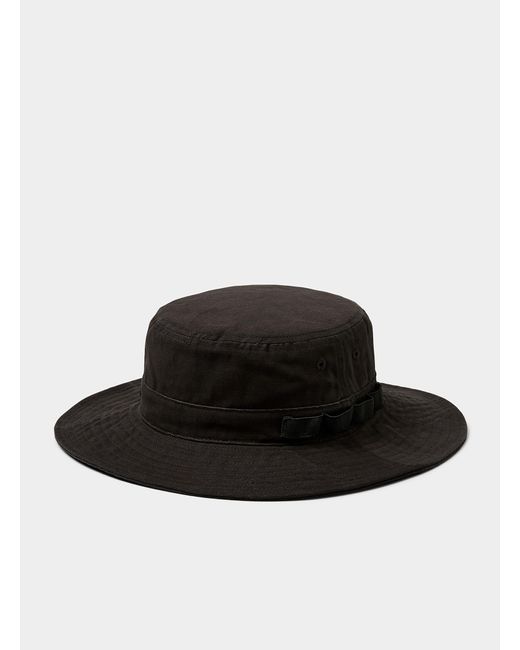 Kangol Black Small Logo Boonie Hat for men