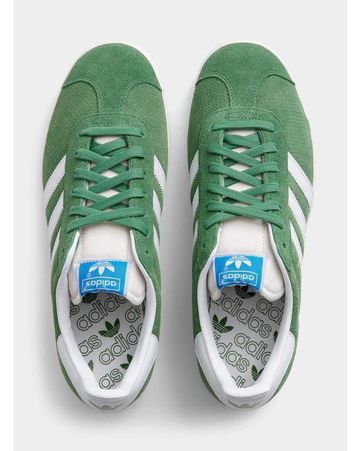 Adidas Originals Green Suede Gazelle Sneakers Men for men