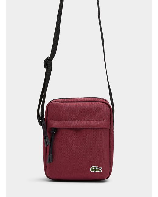 Lacoste Red Neocroc Shoulder Bag for men