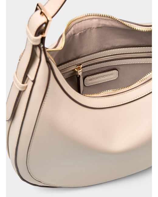 Simon's Natural Solid Rounded Hobo Bag