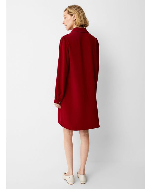 Contemporaine Red Jewel Buttons Shirt