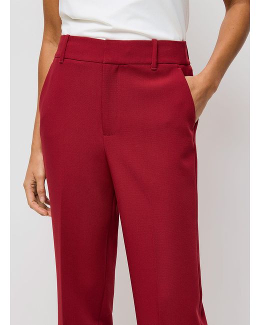 Contemporaine Red Universal Stretch Twill Pant Fit: Semi