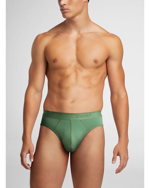 2xist Green Essential Colourful Brief for men