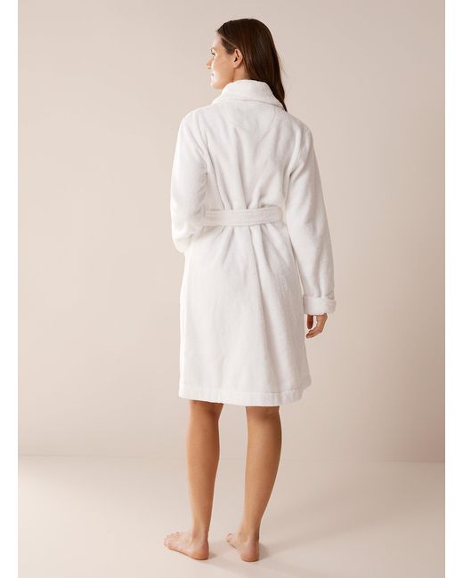 Ralph Lauren Natural Embroidered Logo Terry Robe