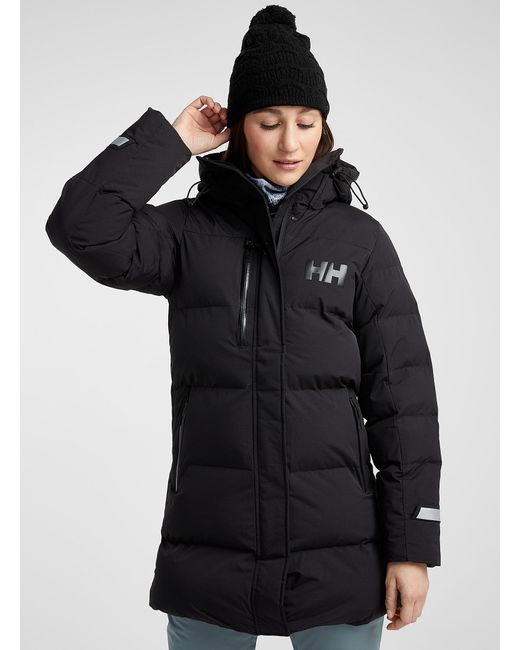 Helly Hansen Black Adore Quilted Parka Long Fit