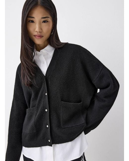 Twik Black Small Metallic Buttons Cardigan
