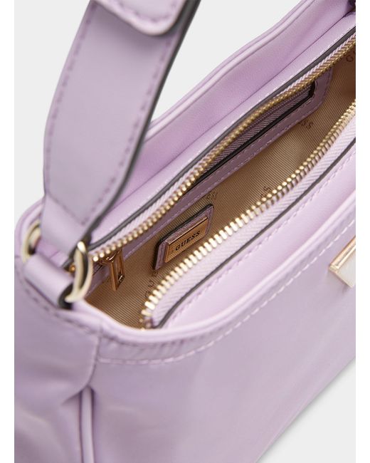 Guess Little Bay Baguette Bag in Purple | Lyst