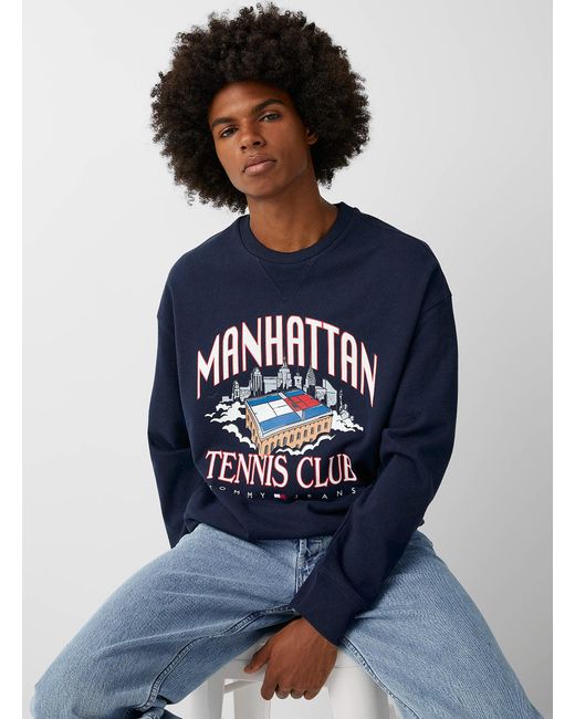 Tommy Hilfiger Manhattan Sweatshirt in Blue for Men | Lyst