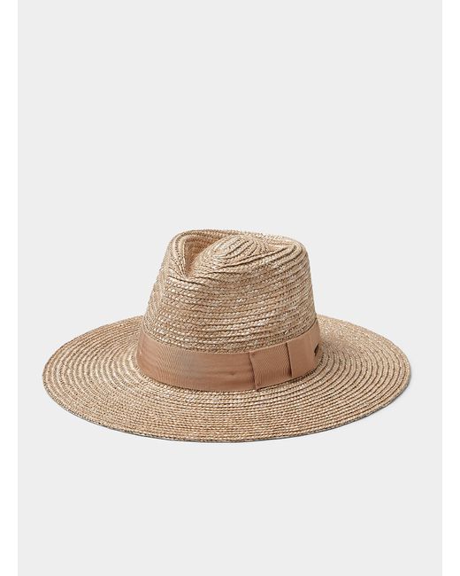 Brixton Joanna Wide Brim Straw Fedora 