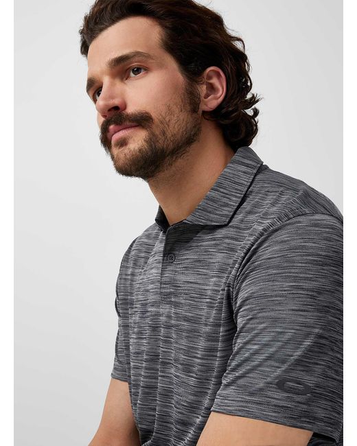 Oakley Synthetic Aero Hydrolix Heathered Weft Polo in Black for Men | Lyst