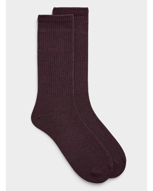 Le 31 Purple Ribbed Combed for men